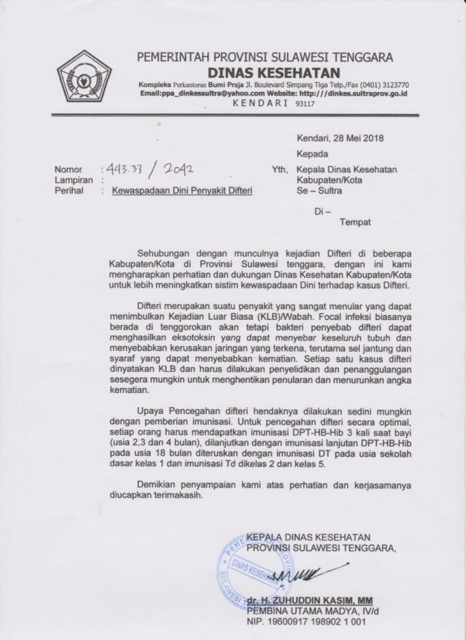 
					Puskesmas di Konawe Antisipasi Kasus Virus Difteri