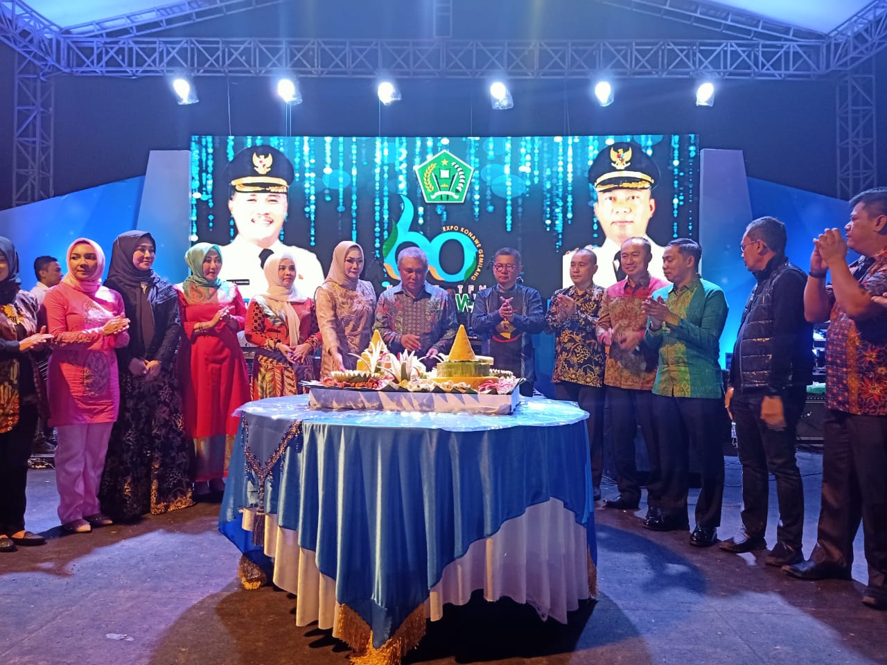 Malam Puncak di HUT Konawe, Kery Deklarasi Maju Pilgub