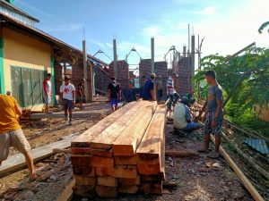 Pemdes dan Warga Epeea Bangun Masjid Secara Swadaya