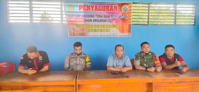 
					Pemdes Korumba Realisasi BLT-DD, Camat Imbau Warga Dukung Pembangunan Desa