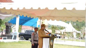 Wujudkan Pilkades yang Kondusif, Pemda Koltim Gelar Apel Terpadu