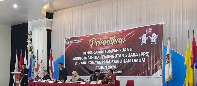 
					KPU Konawe Lantik 1.044  PPS Langsung di Bimtek