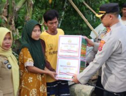 Polres Konawe Salurkan Bantuan untuk Korban Bencana di Wonggeduku