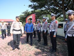 Sekda Konawe Dampingi Kapolres Pimpin Apel Gelar Pasukan Operasi Ketupat Anoa 2023