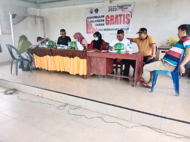 
					Pemdes Woerahi Adakan Pemeriksaan Golongan Darah Gratis