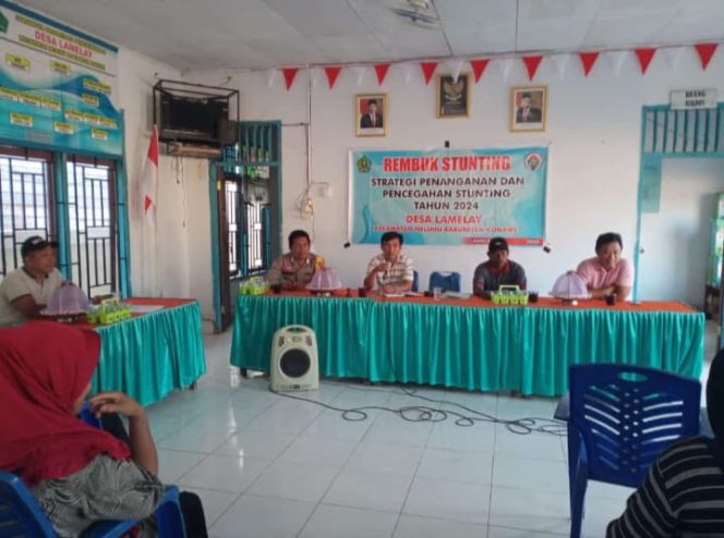 
					Perkuat Peran Masyarakat dalam Pencegahan, Pemdes Lamelai Gelar Rembuk Stunting