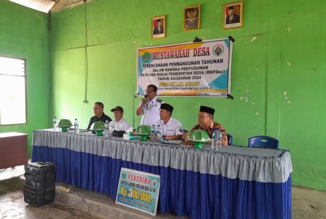 
					Pemdes Nario Indah Gelar Musdes 2024 dan Salurkan BLT-DD Salur 7-9