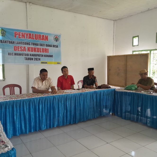 
					Pemdes Kukuluri Salurkan BLT-DD  Kepada 30 KPM
