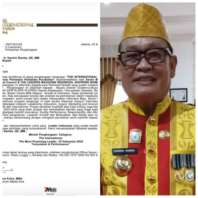 
					Harmin Ramba Kembali Dianugerahi Penghargaan Nasional