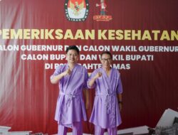 Kooperatif dengan Tahapan KPU, Bapaslon ASMARA Jalani Pemeriksaan Kesehatan di RS Bahterahmas