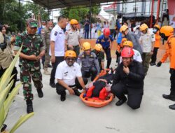 BPBD Konawe Gelar Simulasi Evakuasi Korban Bencana