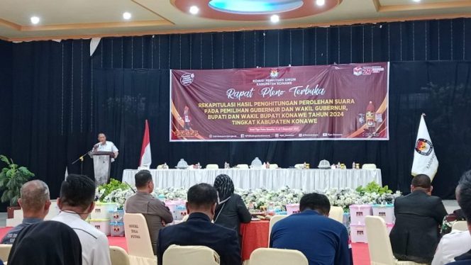 
					Sekda Konawe Hadiri Pleno Rekapitulasi Perolehan Suara Pilkada
