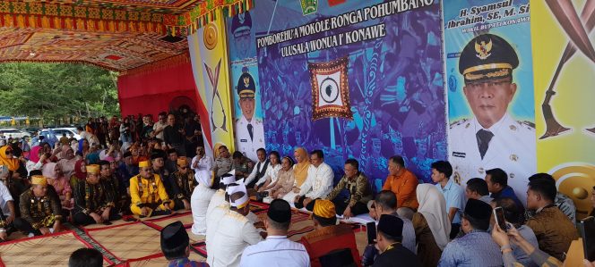 
					Pengukuhan Adat Pomberehua Mokole “Yusran-Syamsul” Berjalan Khidmat dan Sakral