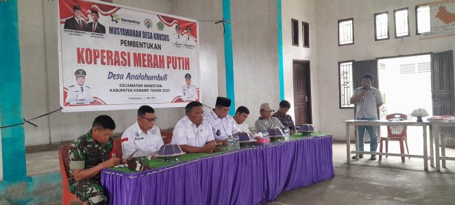 
					Pemdes Analahambuti Gelar Musdes Pembentukan Kopdes Merah Putih