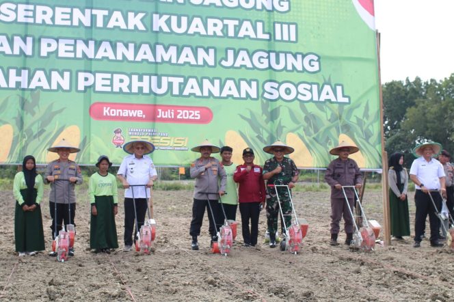 
					Polda Sultra Bekerja Sama dengan Pemda Maksimalkan Penanaman Jagung di Konawe