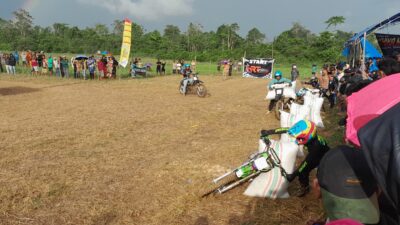 Turnamen Balap Ojek Gabah di Karandu, Pesertanya Datang dari Lintas Daerah