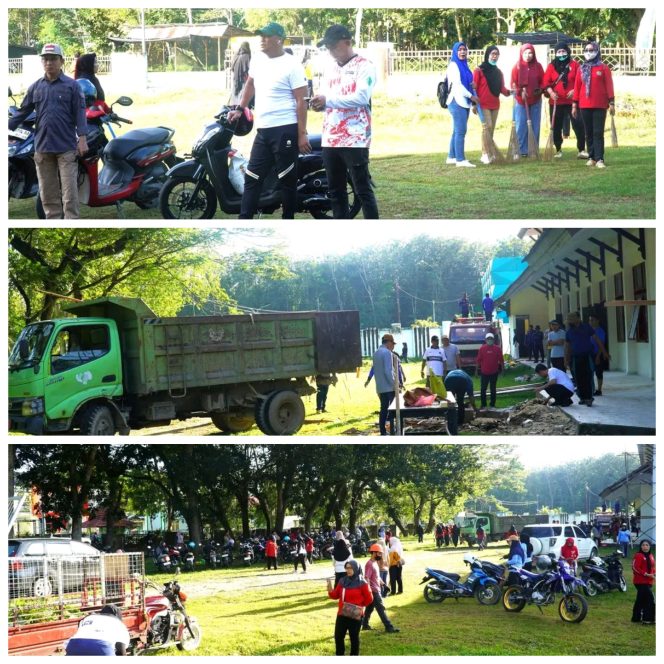 
					Sekda Konawe Tinjau Langsung Pembersihan Gedung Wekoila Jelang MTQ Sultra